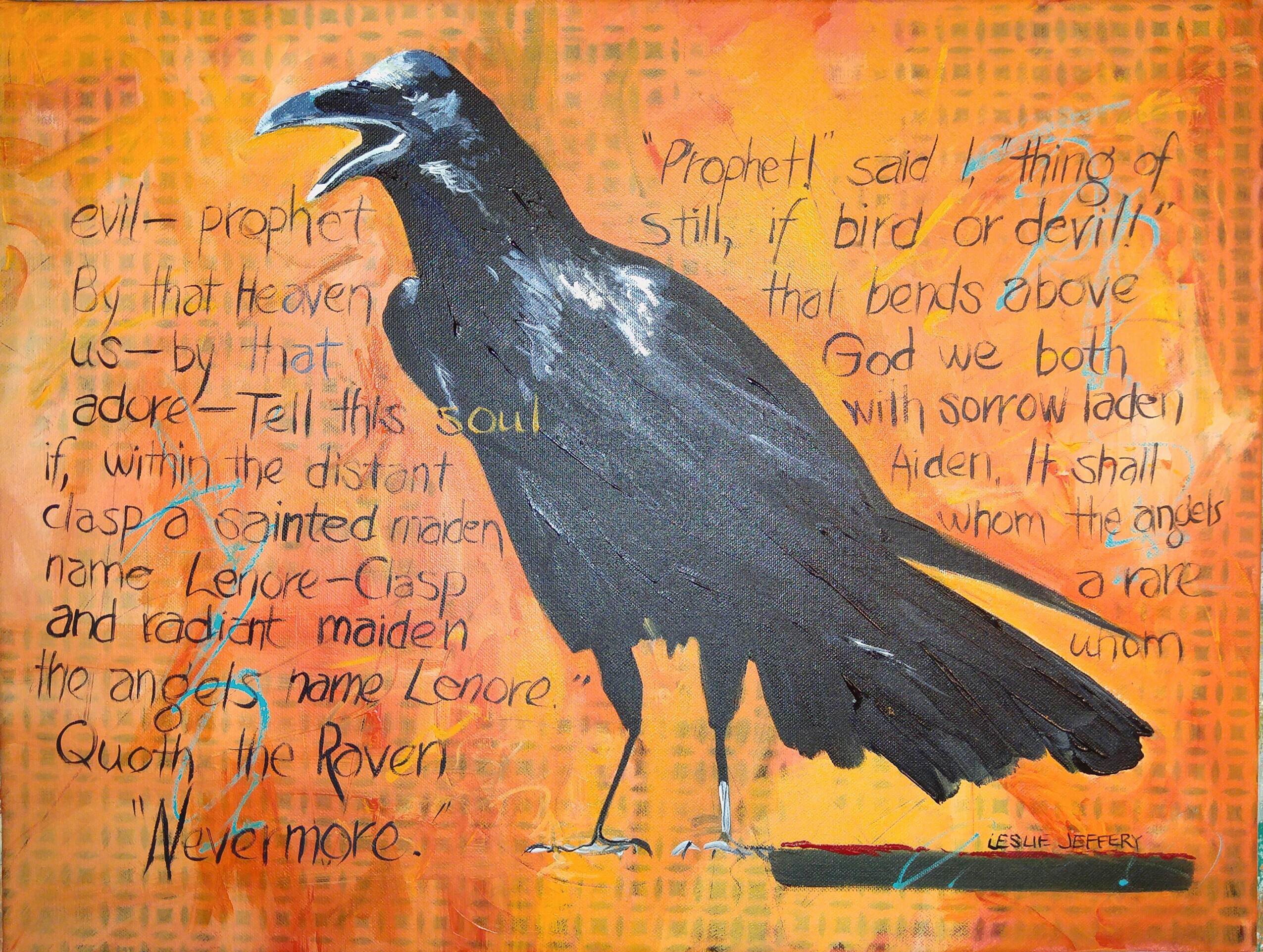 "VERSE 16"       (of Poe's The Raven)